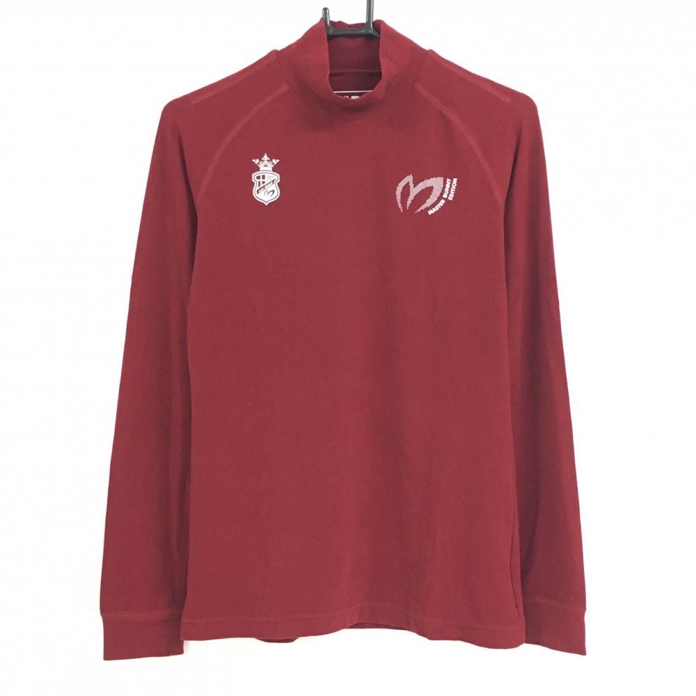 超美品】マスターバニー 長袖ハイネックシャツ ボルドー 起毛素材