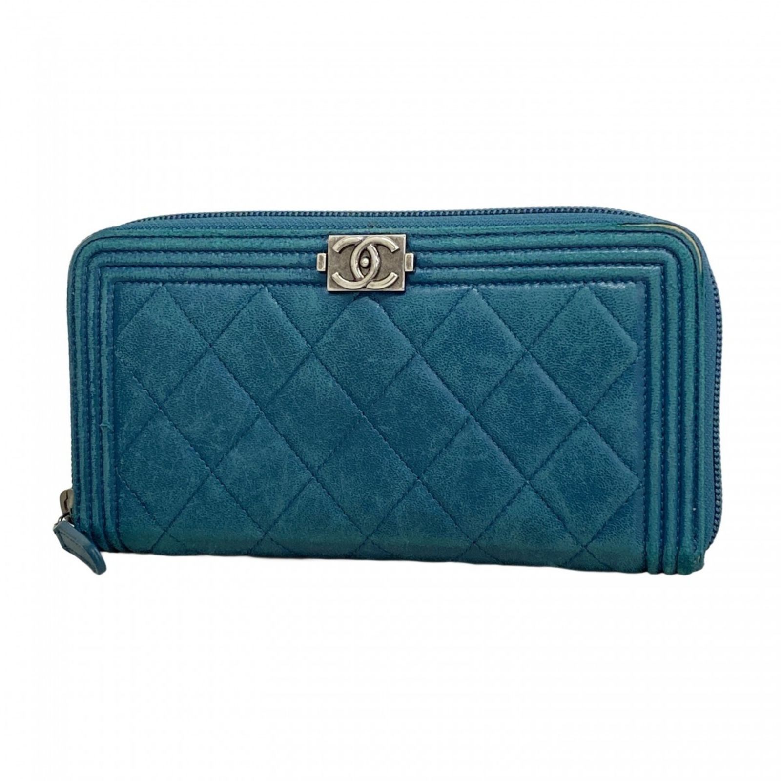 シャネル(Chanel) シャネル 長財布 ボーイシャネル ラムスキン