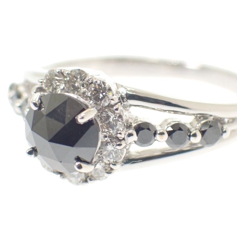 K18WG デザインジュエリー 14号 リング K18ホワイトゴールド