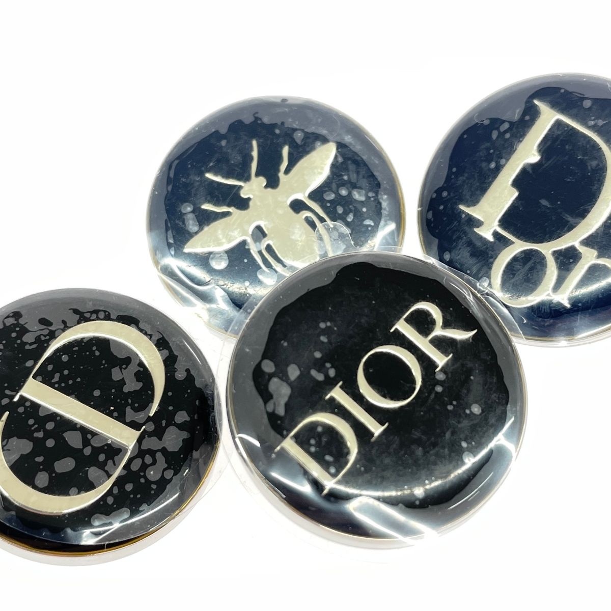 Christian Dior クリスチャンディオール ピンバッチ4点セット ブローチ