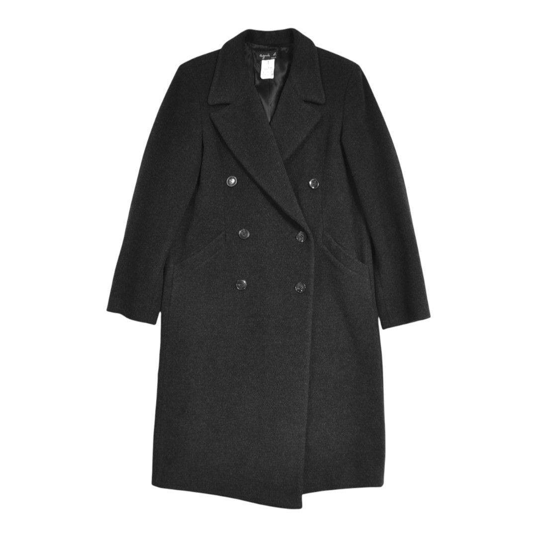 極美品】agnès b.アニエスベー 日本製 ウール製ロングチェスターコート