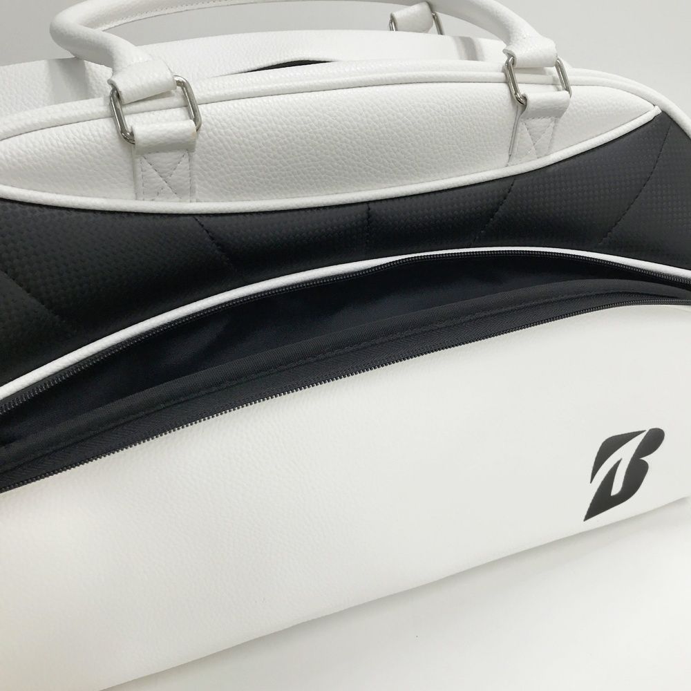 BRIDGESTONE GOLF ブリヂストンゴルフ 2WAY ボストンバッグ ホワイト系