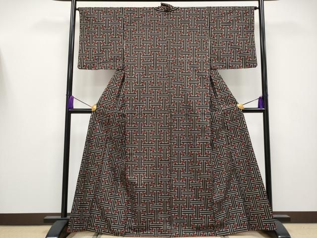 平和屋着物○希少 本場大島紬 龍郷絣 秋名バラ 逸品 CYAA4152s6 - メルカリ