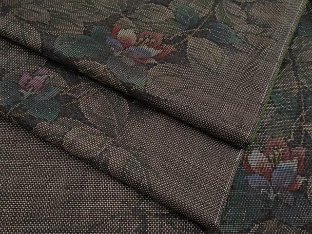 平和屋着物○極上 本場大島紬 9マルキ 枝花文 逸品 未使用 CYAA4213s6