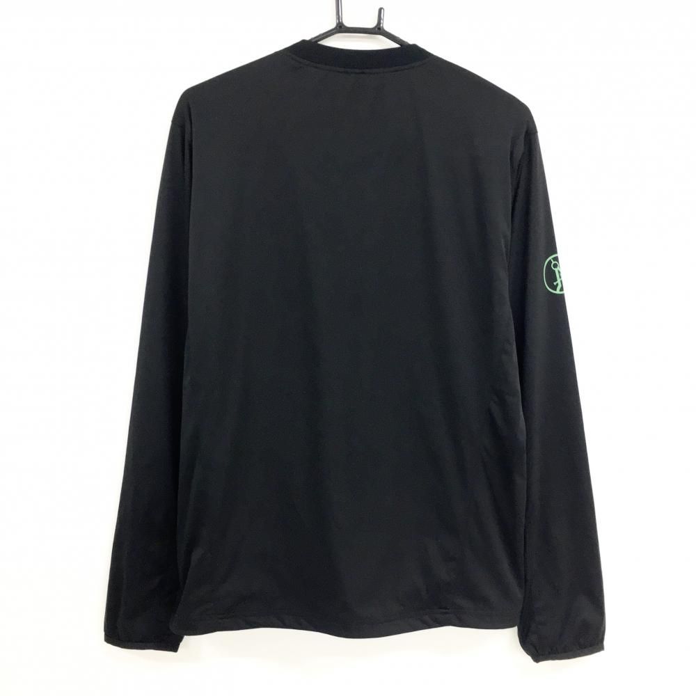 美品】ゲージデザイン ブルゾン 黒 ハーフジップ 裏地メッシュ 裾