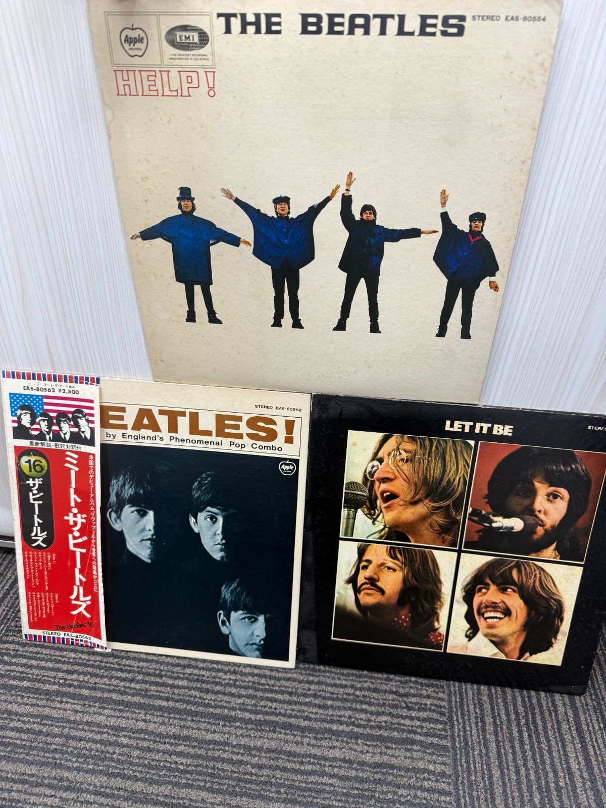 D LP レコード The Beatles ビートルズ HELP ヘルプ LET IT BE レットイットビー MEET BEATLES! ミートザビートルズ まとめ売り