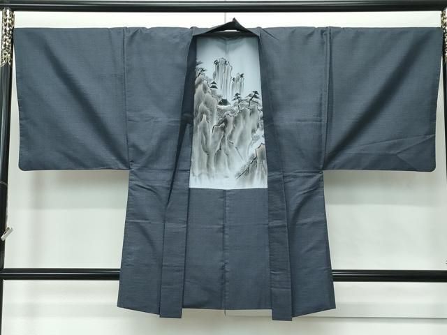 本場大島紬 アンサンブル 男性 平和屋着物○極上 120亀甲 総詰め 平和