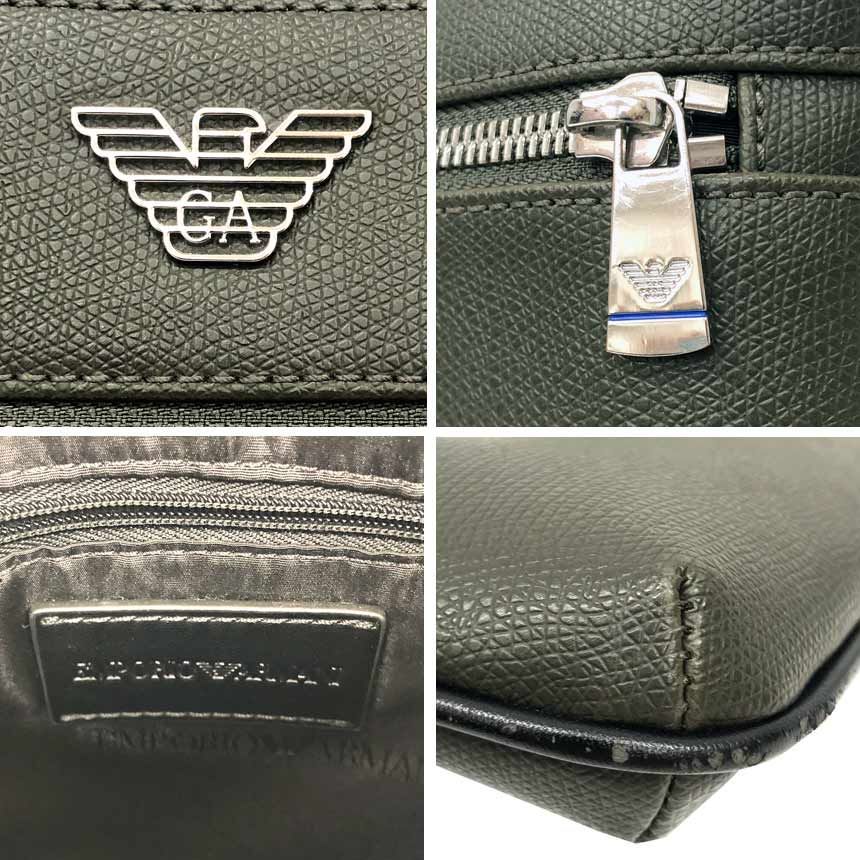 EMPORIO ARMANI エンポリオ アルマーニ レザー ショルダーバッグ 