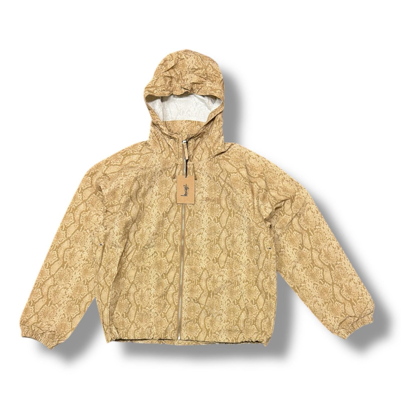 STUSSY 25SS BEACH SHELL SNAKE PRINT NYLON JACKET スネークプリント 