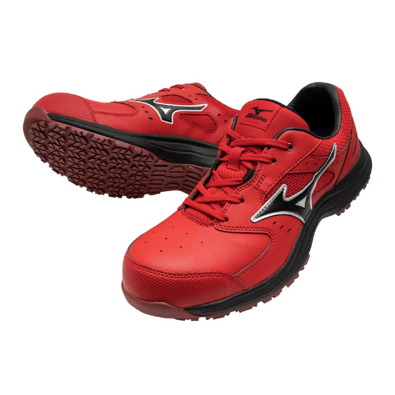 MIZUNO LSIII11L F1GA260062 レッド×ブラック ミズノ 安全靴