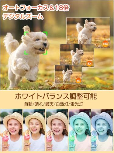 2.8インチ大画面 オートフォーカス