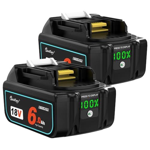 迅速に発送 Waitley マキタ18 V バッテリー互換 6 0 Ah セット 確実にカットオフ機能 過電流保護 過放電防止機能など多重回路保護機能が搭載 デジタル％残量指示付 大容量電池 6000 mAh BL 1860 B 最新セル採用 高 da 1 ab 49 a
