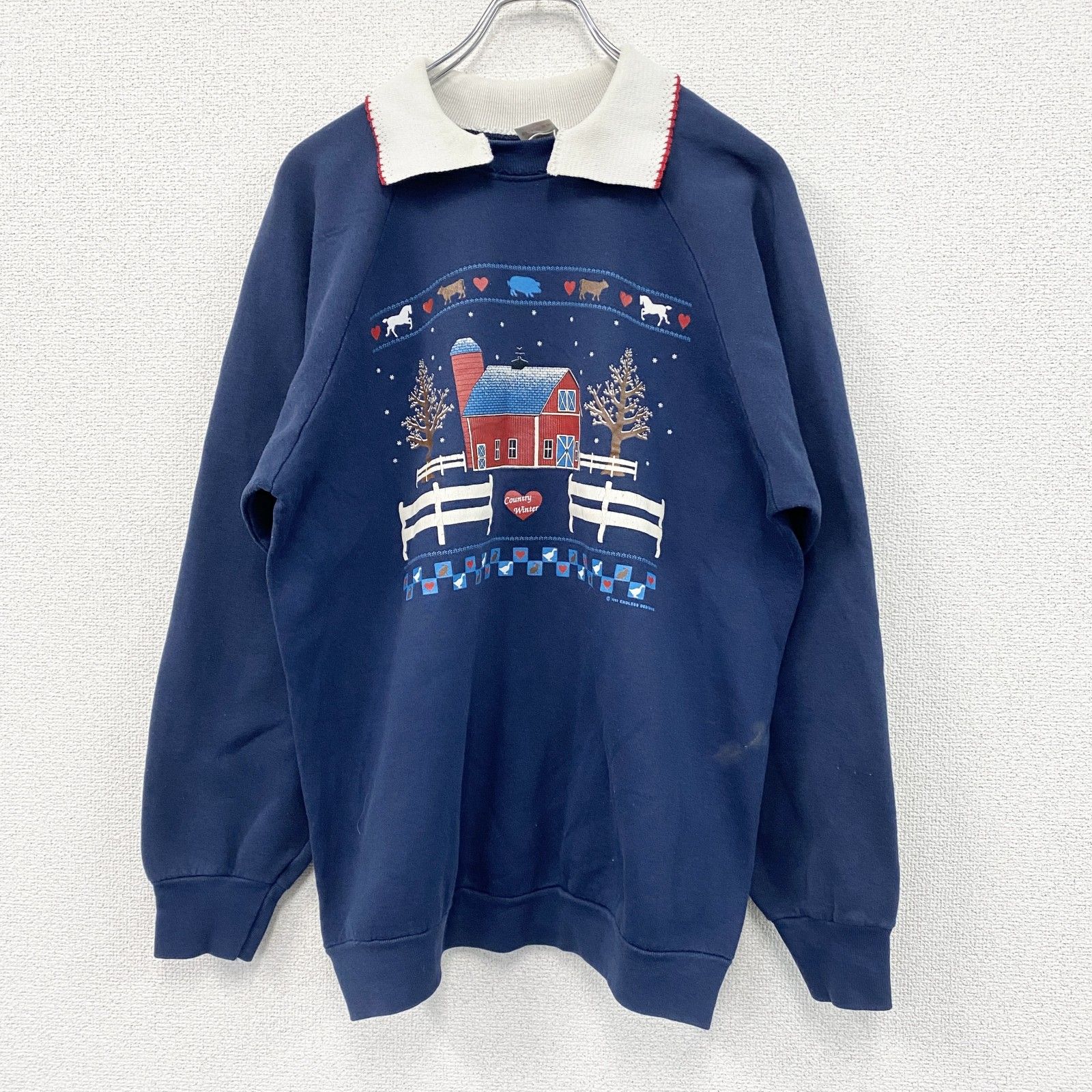 古着 used 80s FRUIT OF THE LOOM フルーツオブザルーム 襟付き 