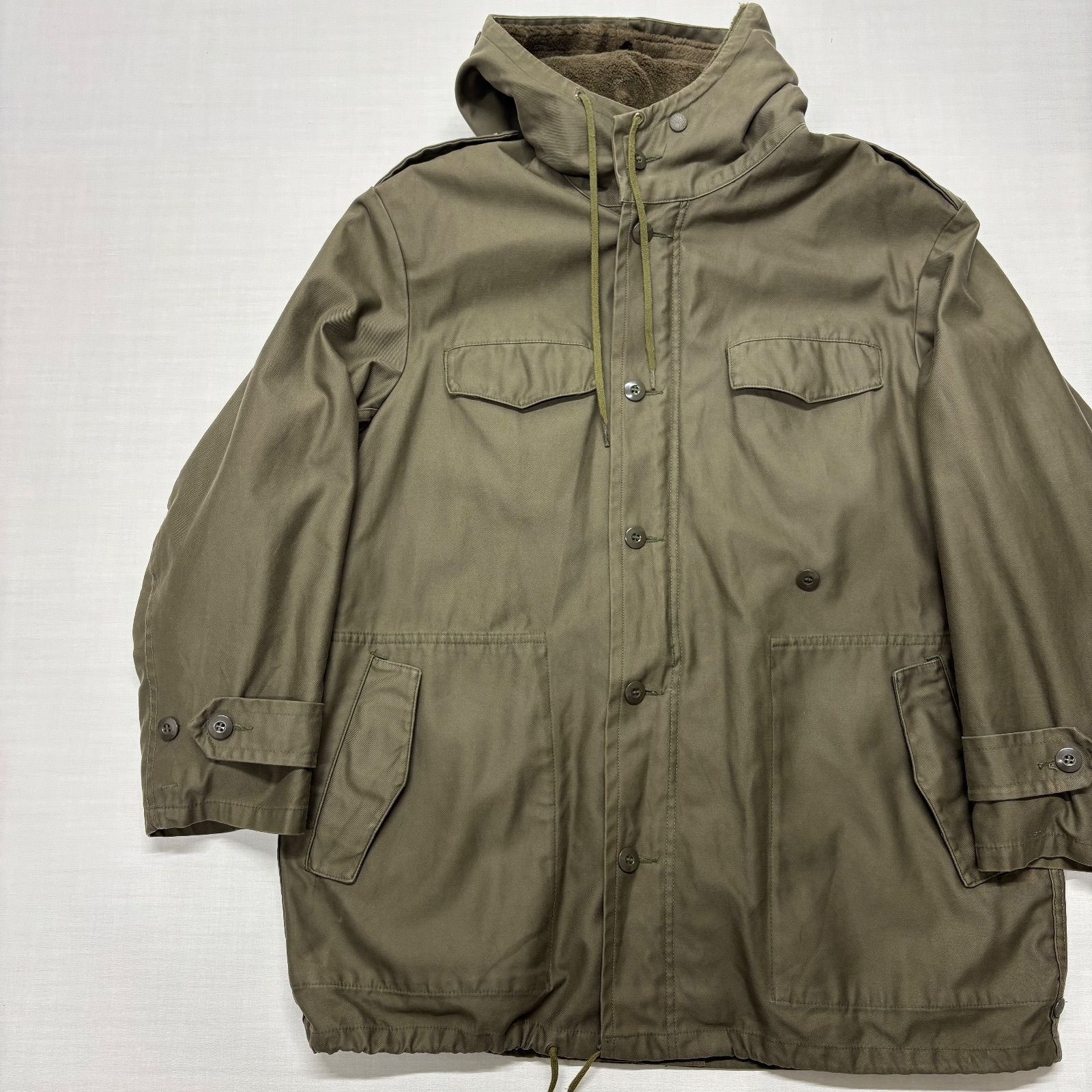 80s ドイツ軍 実物 フィールドパーカー モッズコート ボアライナー付