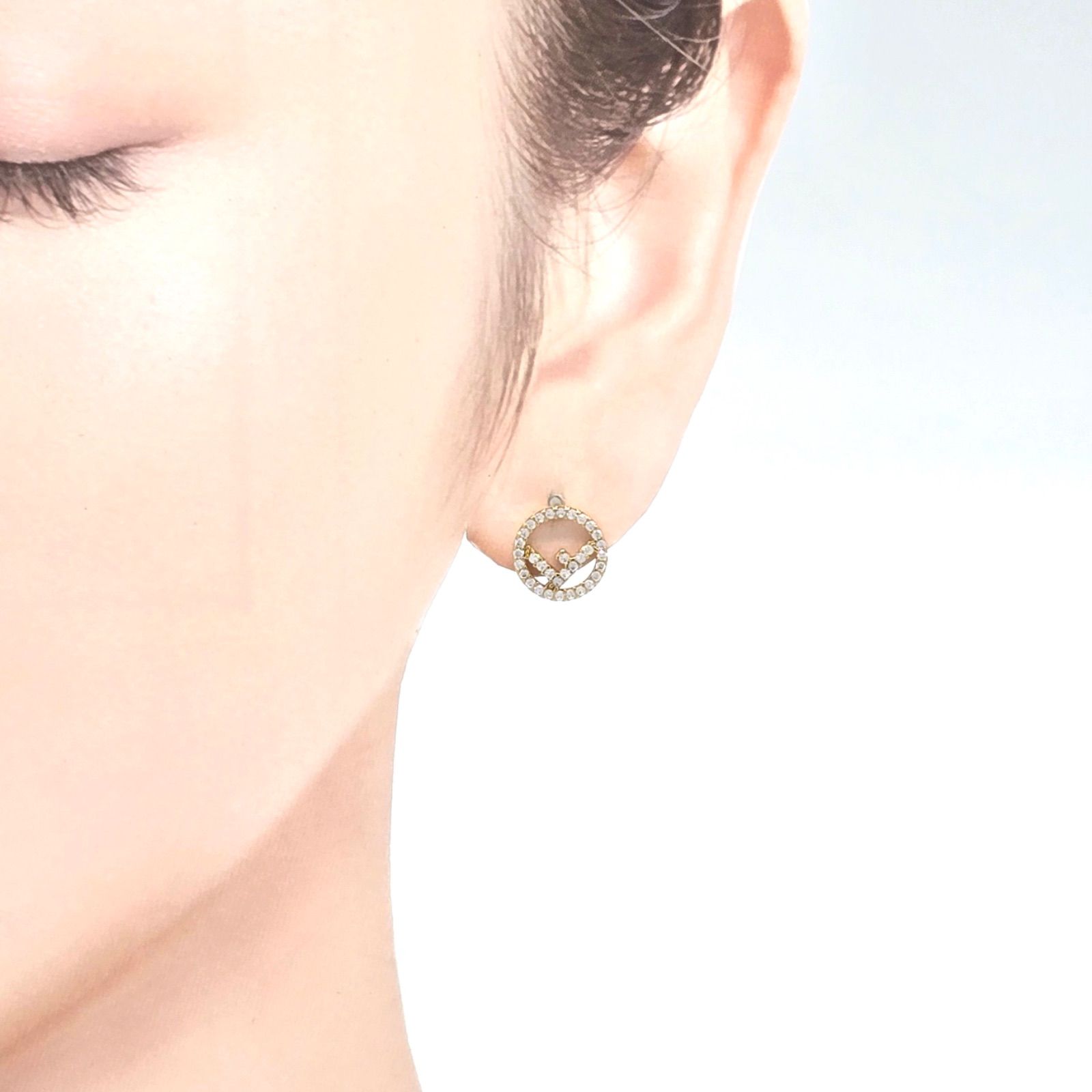 FENDI フェンディ エフ イズ フェンディ ピアス 両耳 ゴールドカラー