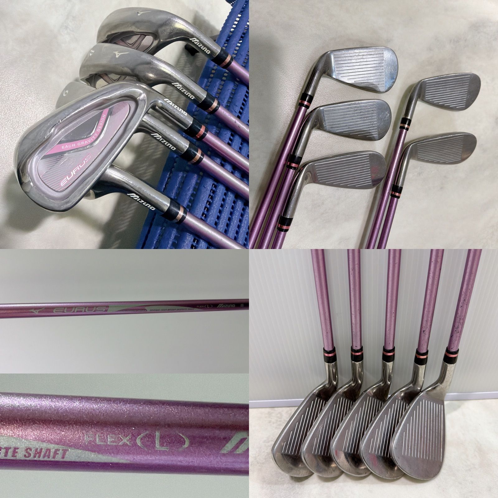 新品バック 豪華9本セットMIZUNO EURUS レディース ゴルフクラブセット