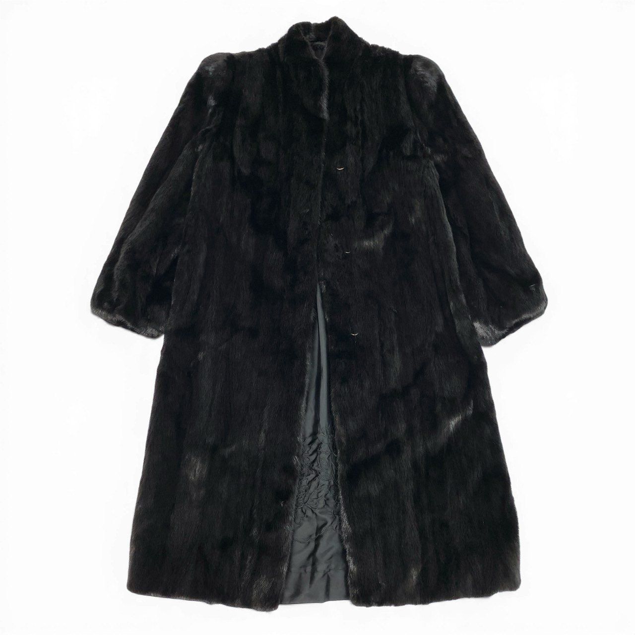 SAGA MINK グラデーションミンクコート 6a21 SAGA MINK サガミンク 銀サガ ダークミンク 丈112cm 超ロング