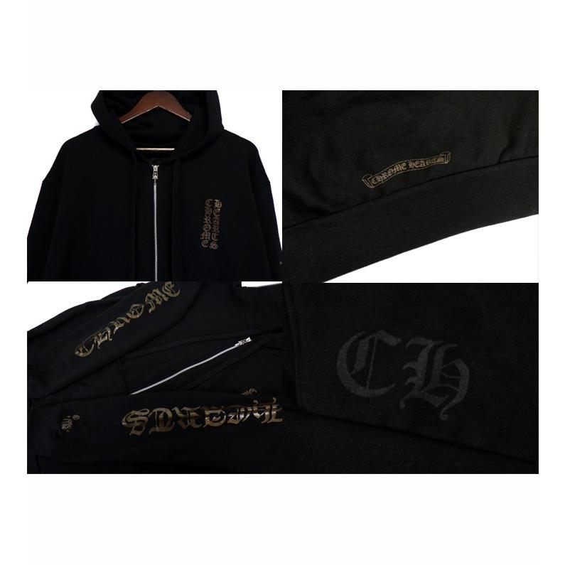クロムハーツ CHROME HEARTS 【 1998 HOODIE ZIP 】 ラメ ロゴ