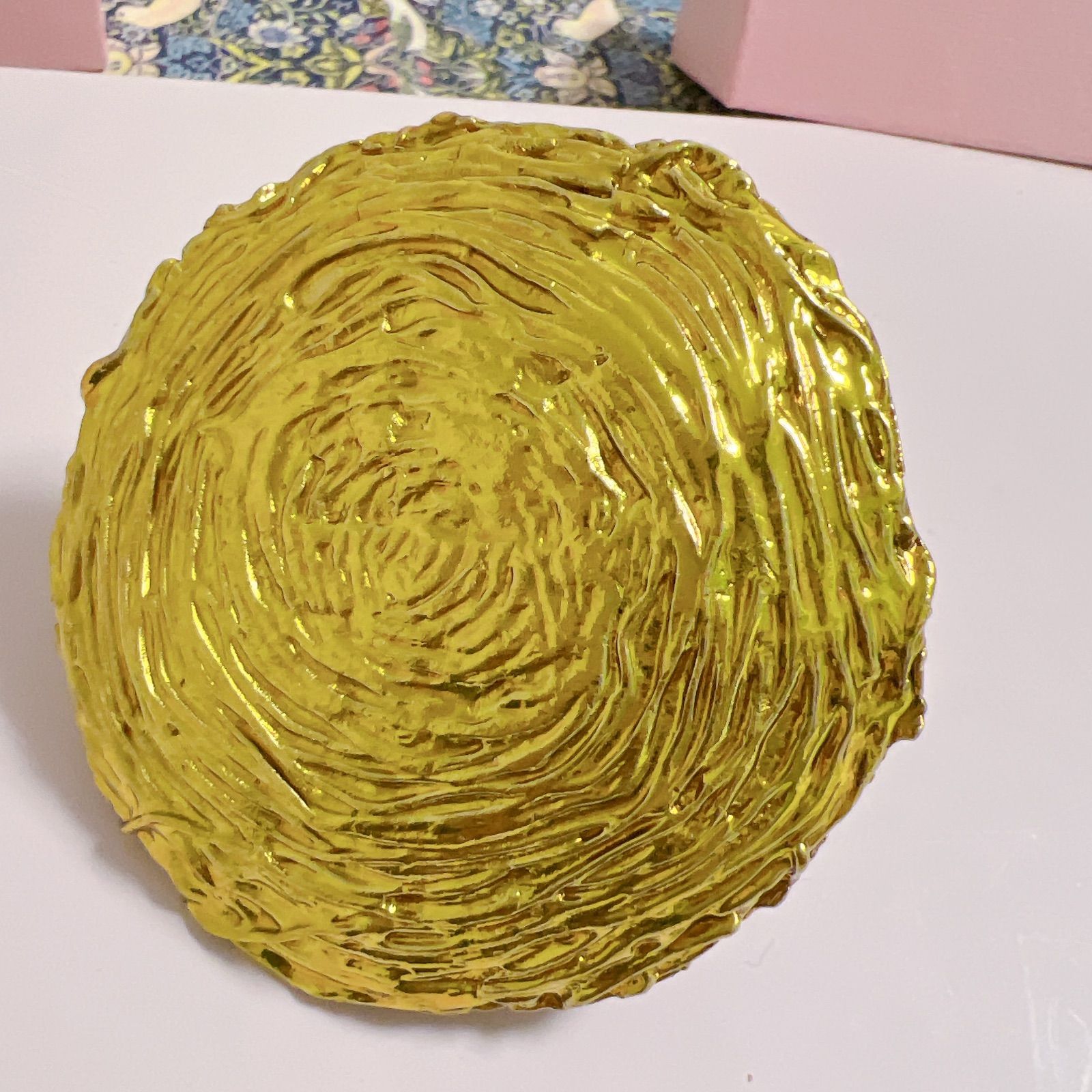 美品】ピィアース ジュエリーボックス ニワトリ 雌鶏 金の卵 縁起物