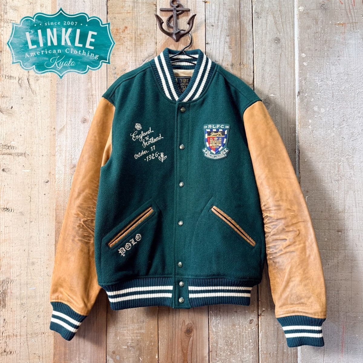 RALPH LAUREN ラルフローレン ウールジャケット イタリア製 グレー