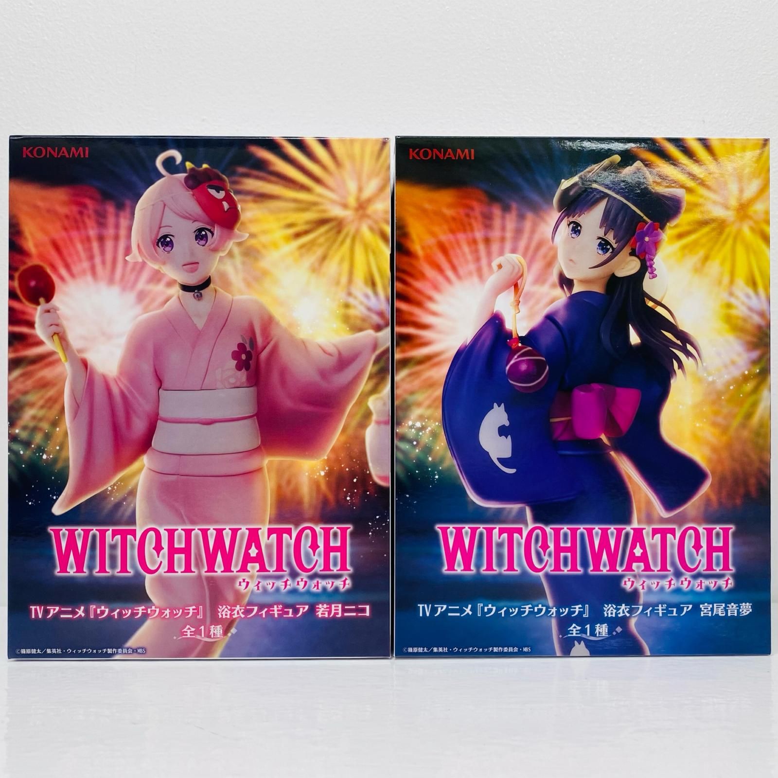 飾磨店】 中古 若月ニコ&宮尾音夢-浴衣フィギュア「ウィッチウォッチ