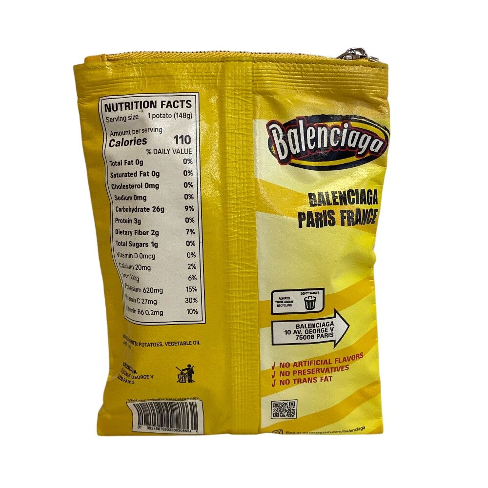 BALENCIAGA バレンシアガ フォンポーチ チップス ポーチ イエロー ユニ