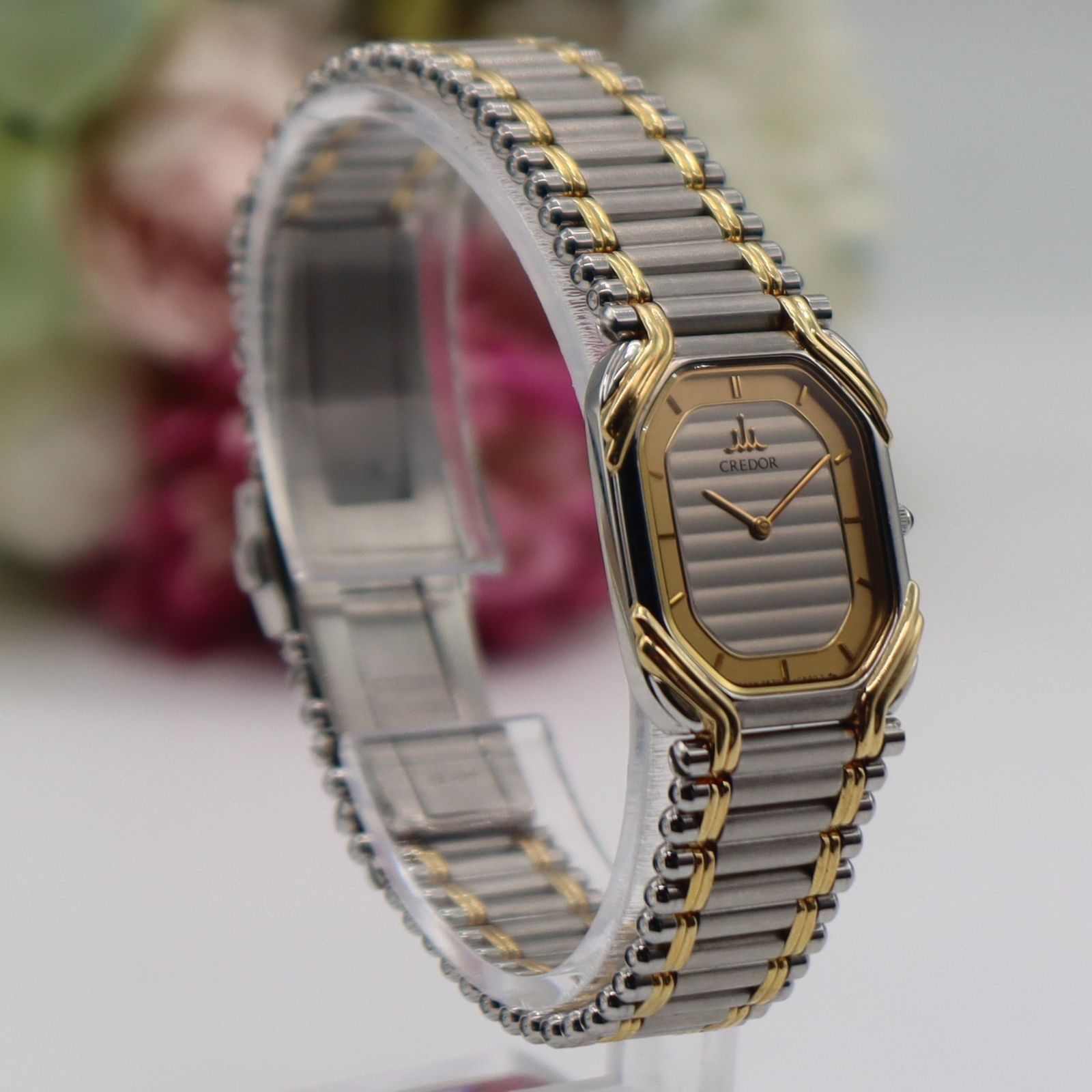 電池新品 SEIKO CREDOR セイコー クレドール 2F70-5490 18KT クォーツ 