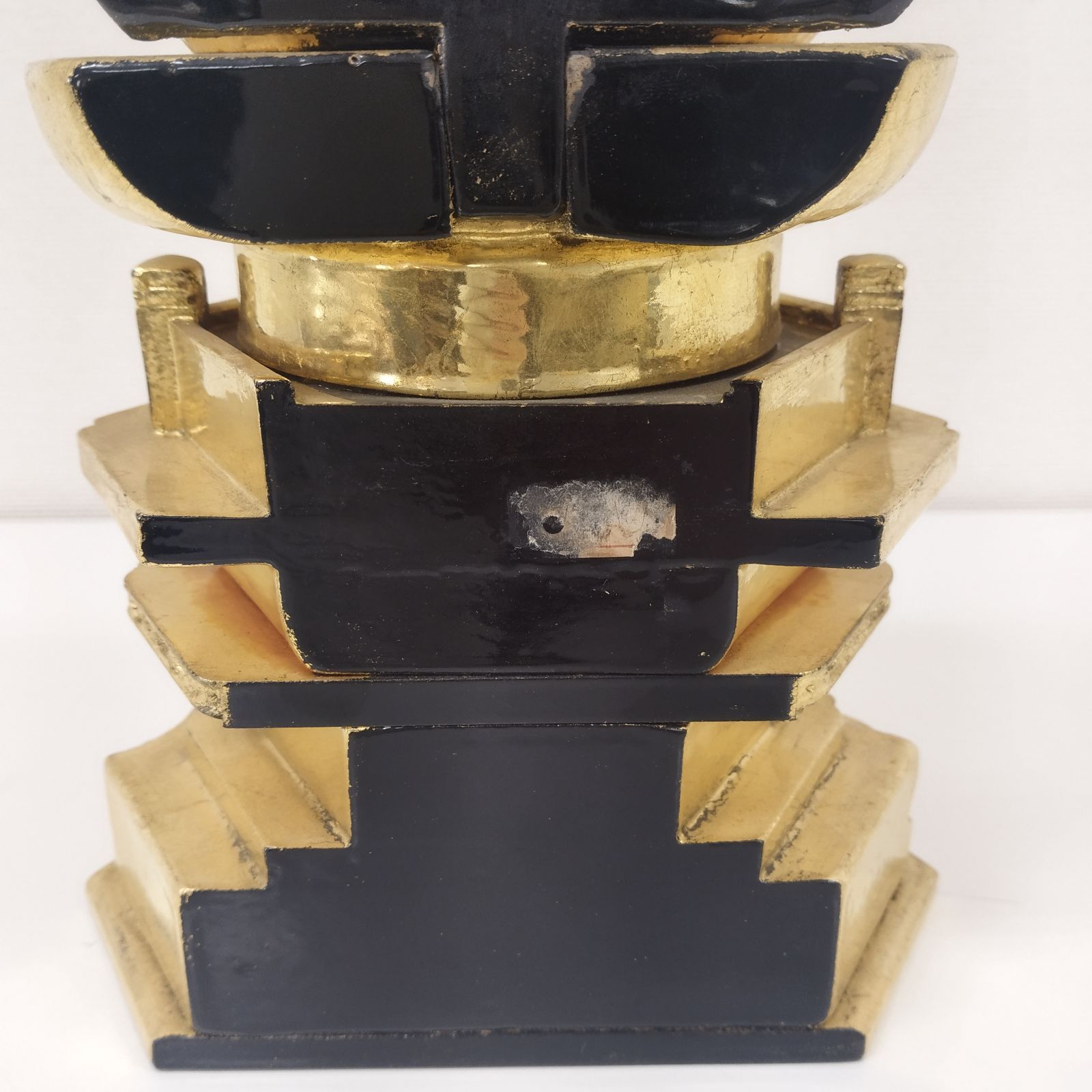 80％OFF【展示品アウトレット】座釈迦 肌粉 3.5寸 六角台座 仏像 置物