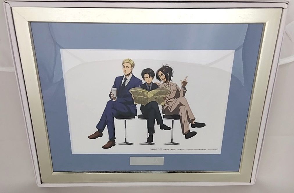 楽天ブックス限定先着特典 「進撃の巨人」 額縁＆プレート付きA5キャラ