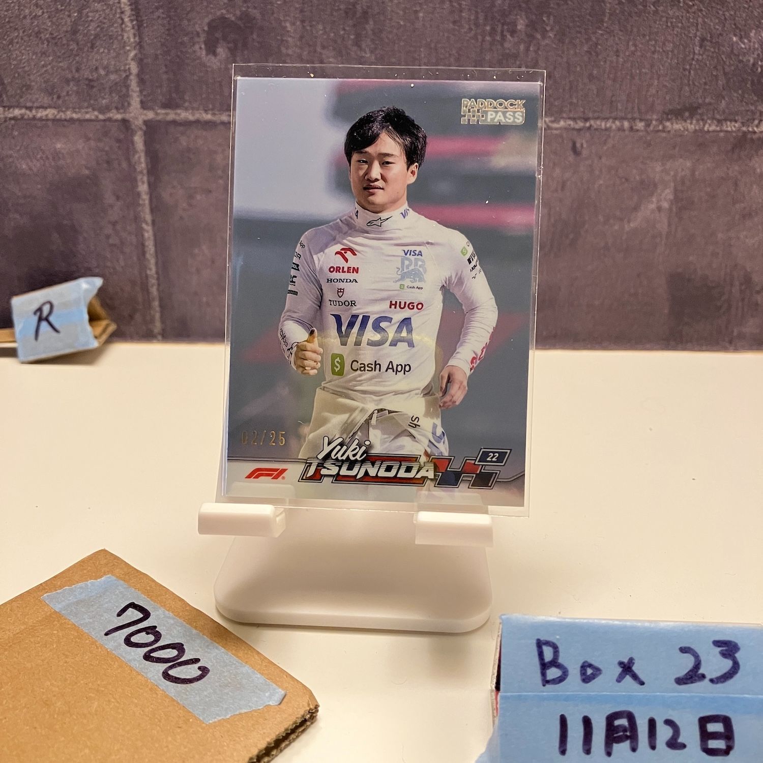 2024 Topps F1 Paddock Pass 角田裕毅 Yuki Tsunoda 02/25 ビザ