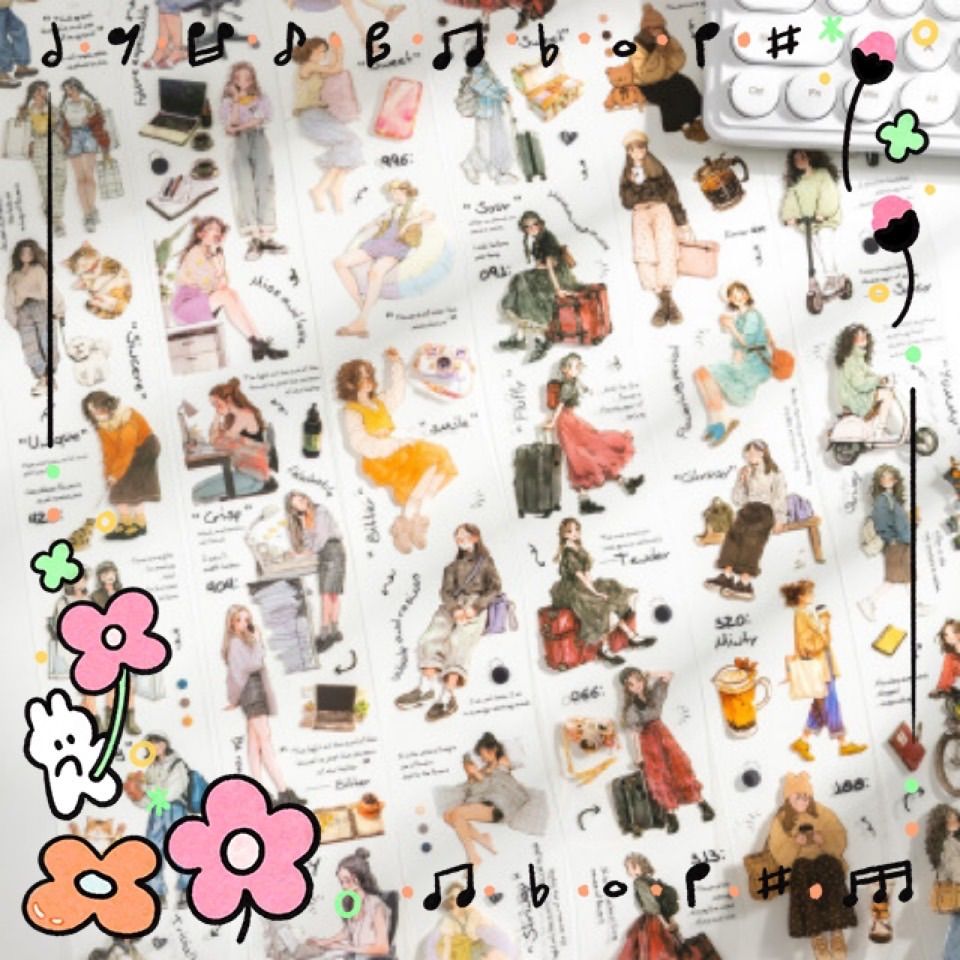 高品質！毎日発送♡おすそ分け☆海外マステ PETテープ 切り売り