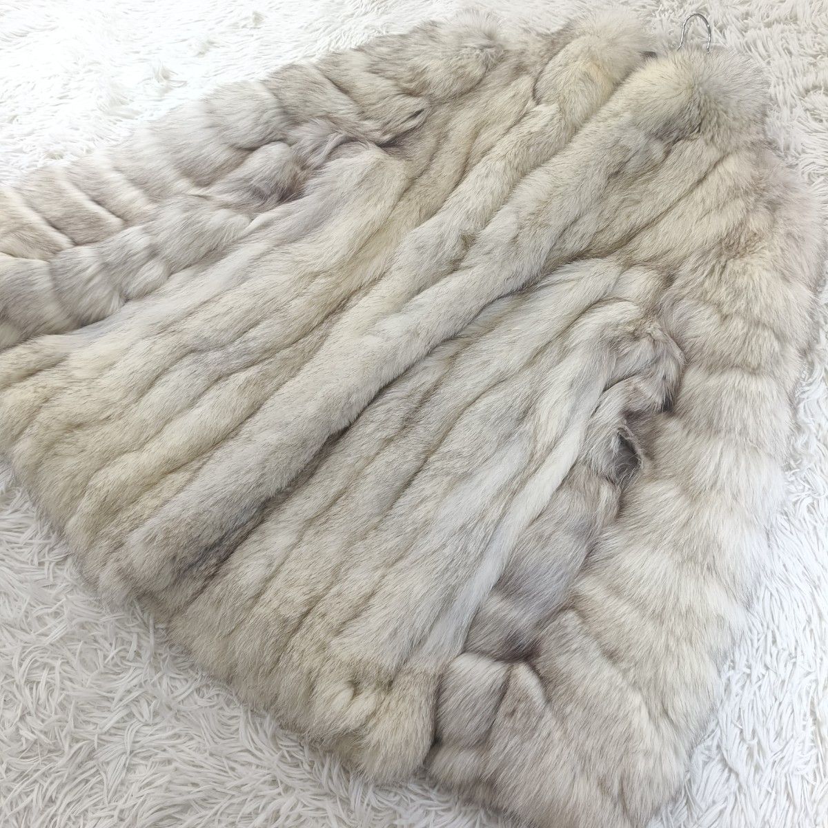 ブルーフォックス リアルファー 貂 本毛皮 レディース アウター ミドル