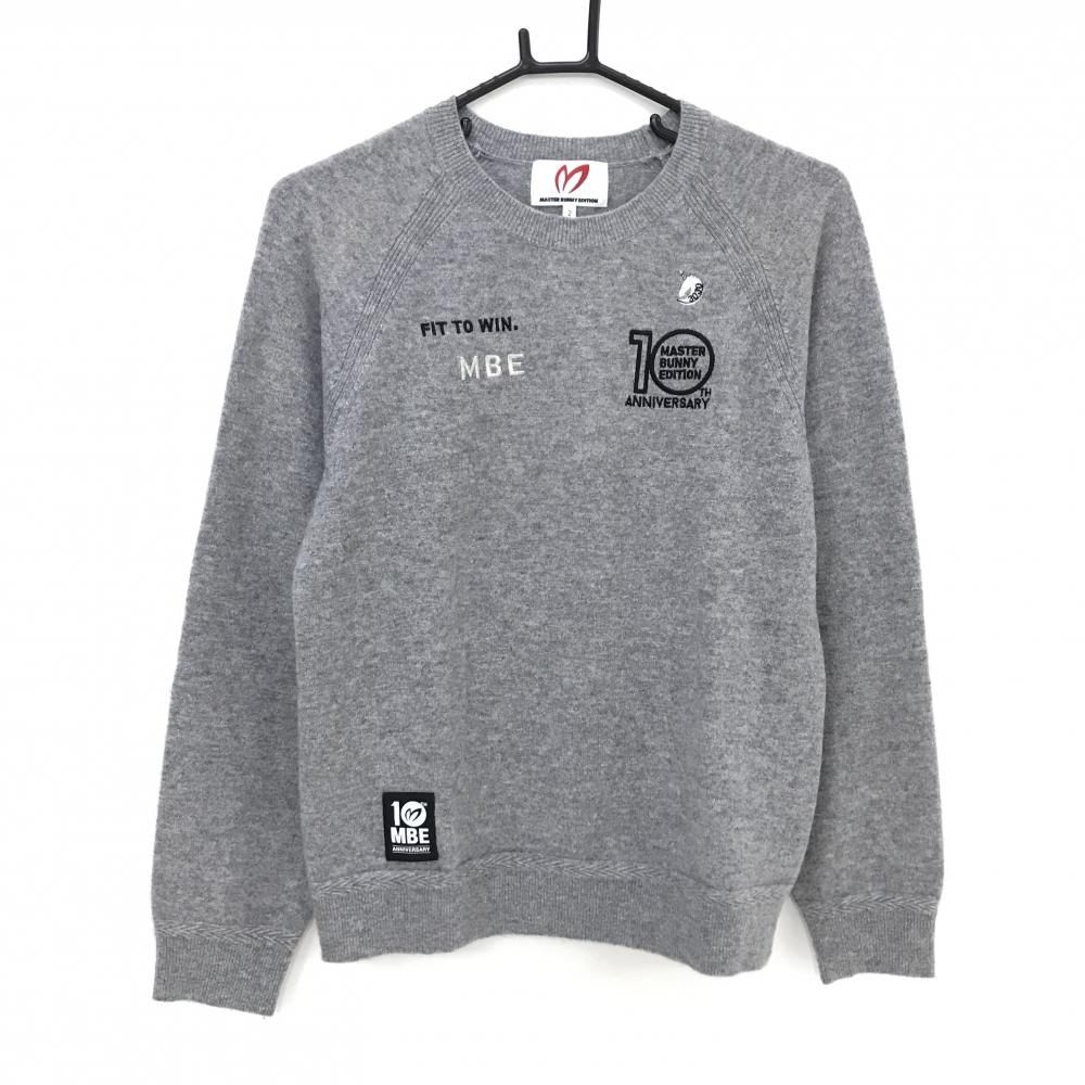 超美品】マスターバニー セーター 杢グレー カシミヤ100% 10周年
