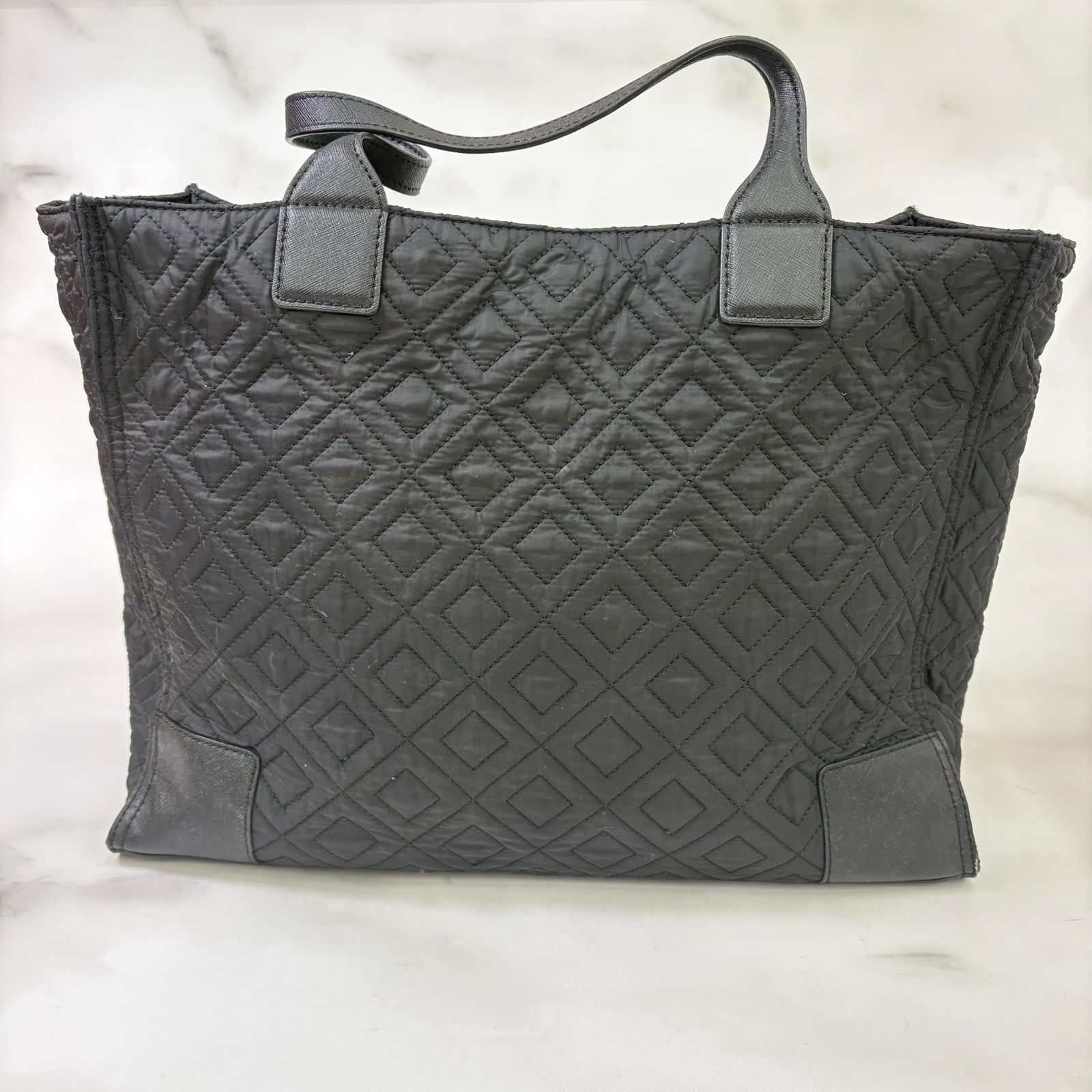 鑑定済み 】 トリーバーチ キルティング トートバッグ ブラック