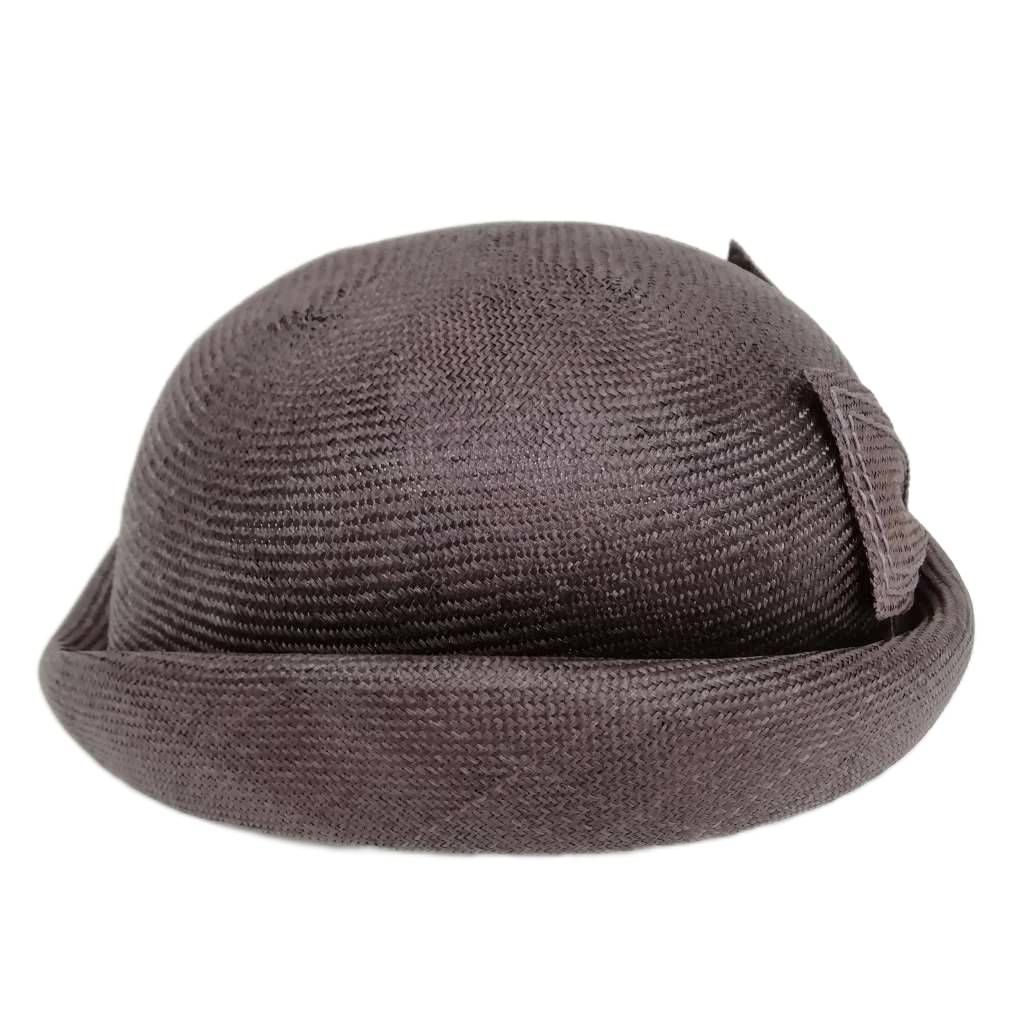 マキシン◆maxim ブラウン リボン　ハット マキシン MAXIM トーク帽 カクテルハット ストロー リボン ブラウン系