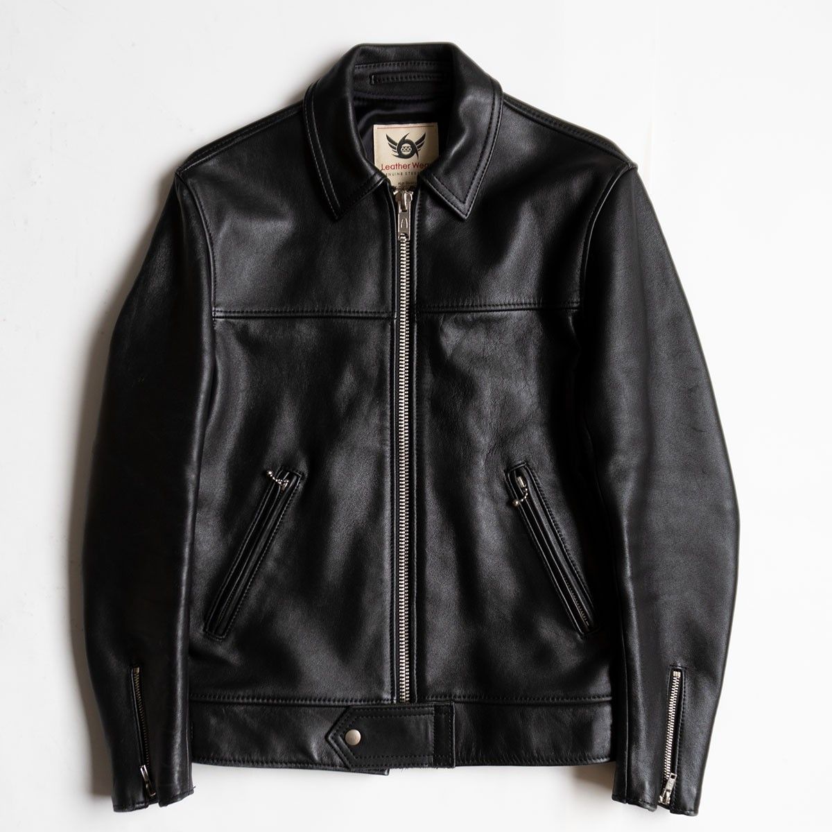 美品】666 triple six【ステアハイド シングルライダースジャケット