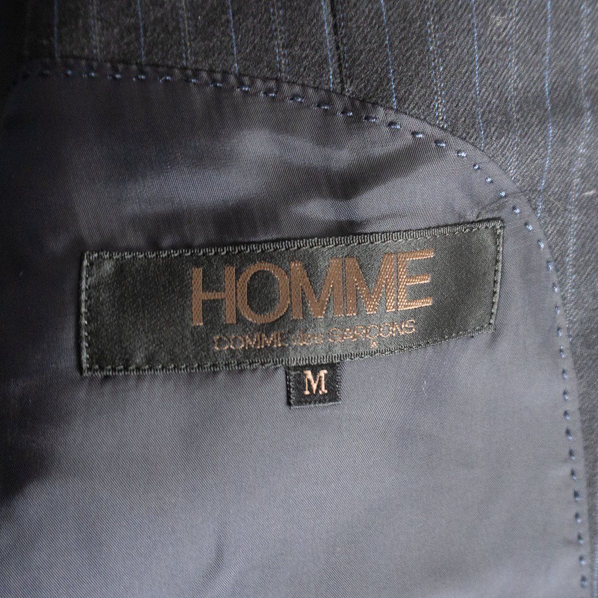 80s/デカオム】COMME des GARCONS HOMME【ストライプ テーラード