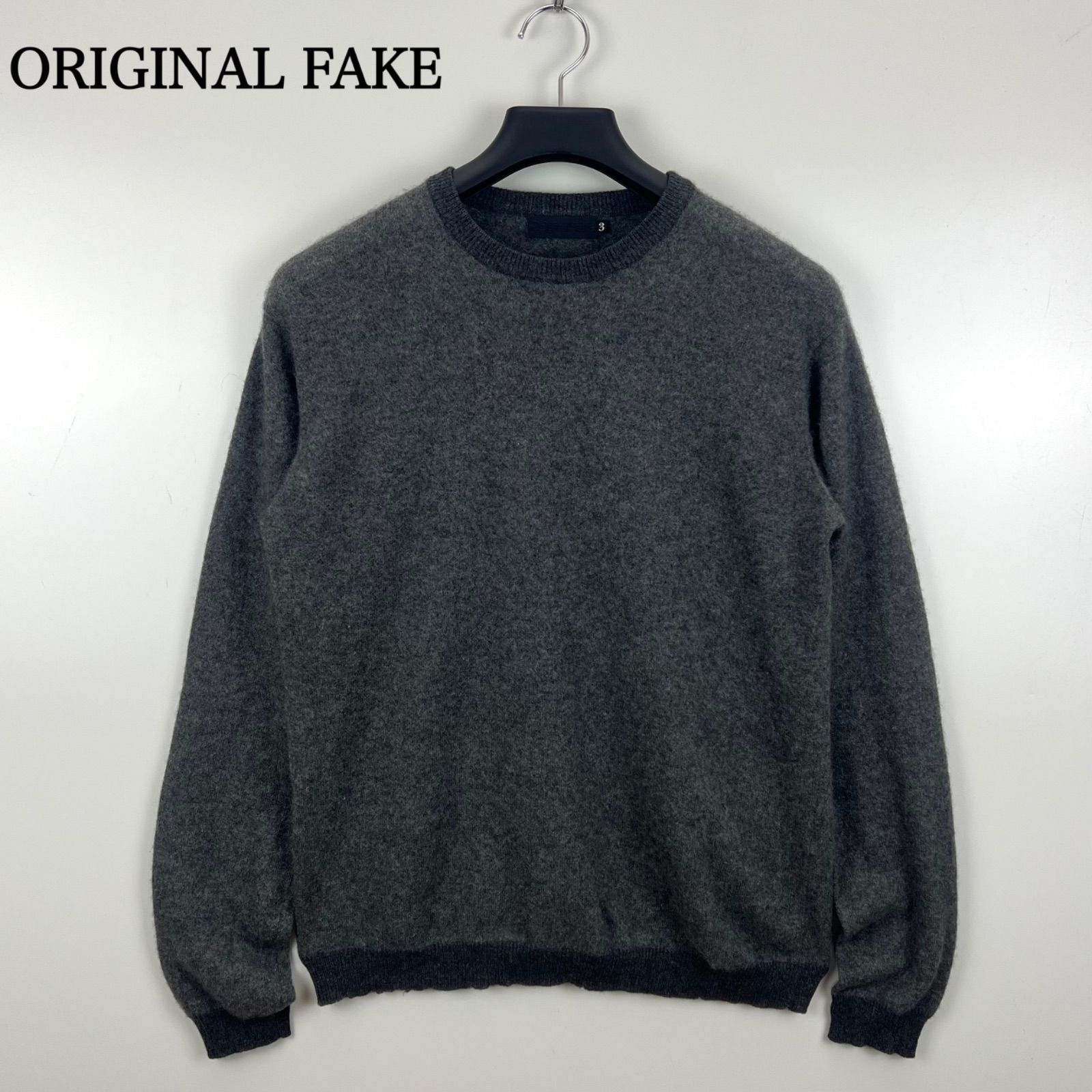 ORIGINAL FAKE 2008aw KAWS archive XX logo 100% cashmere knit