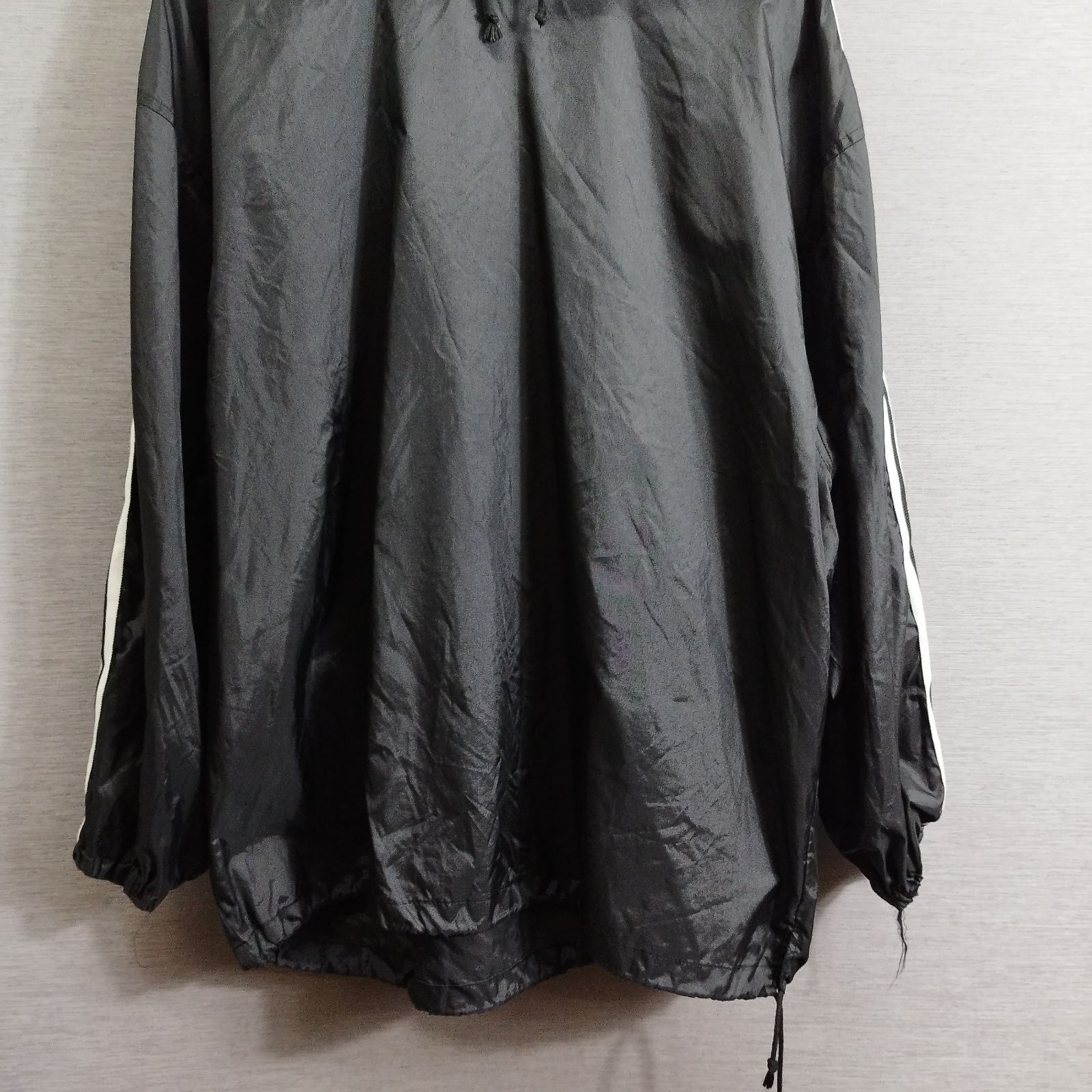 adidas アディダス ナイロン プルオーバー スポーツ ブラック系 AS