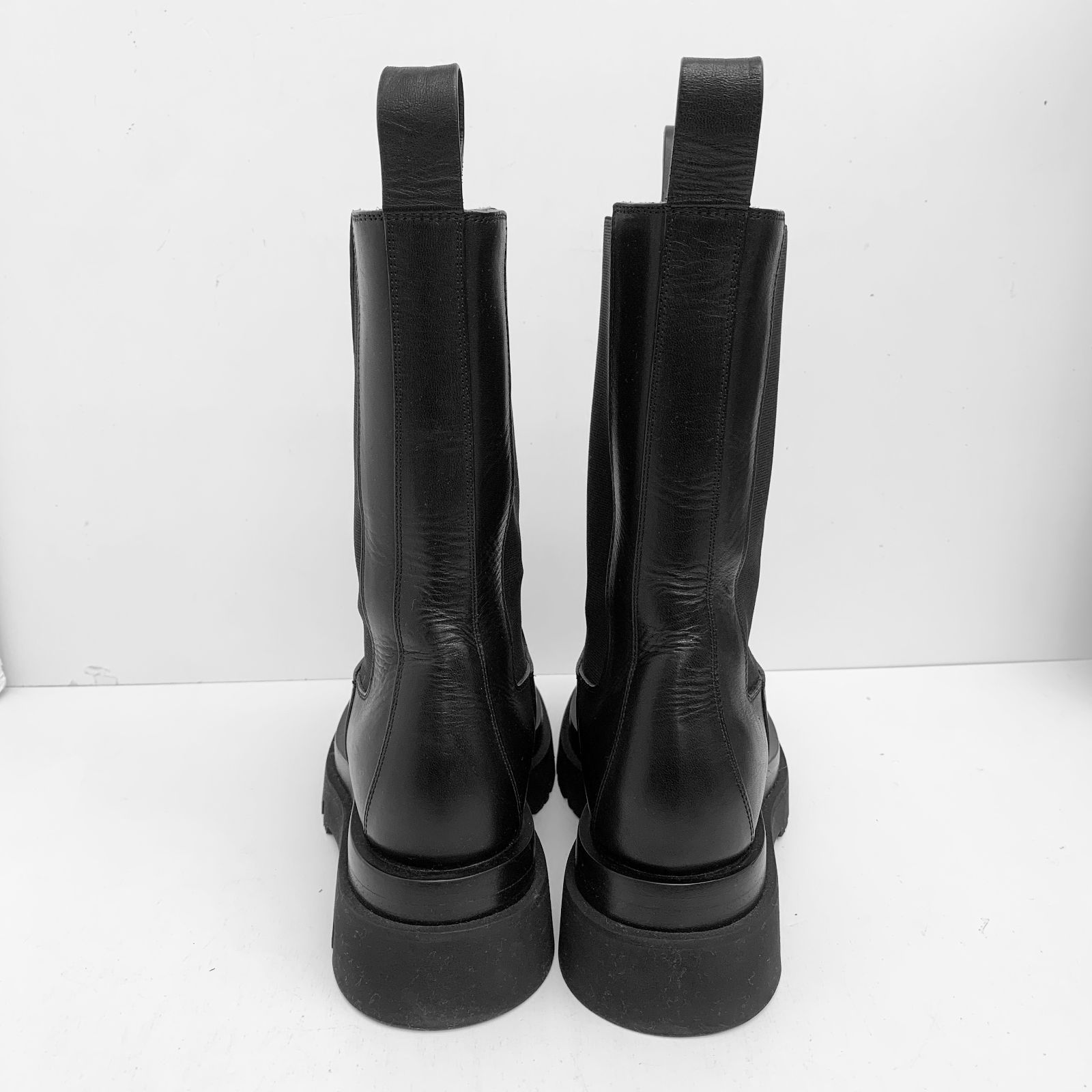 BOTTEGAVENETA ボッテガヴェネタ レザー サイドゴア ブーツ 37 ラグ