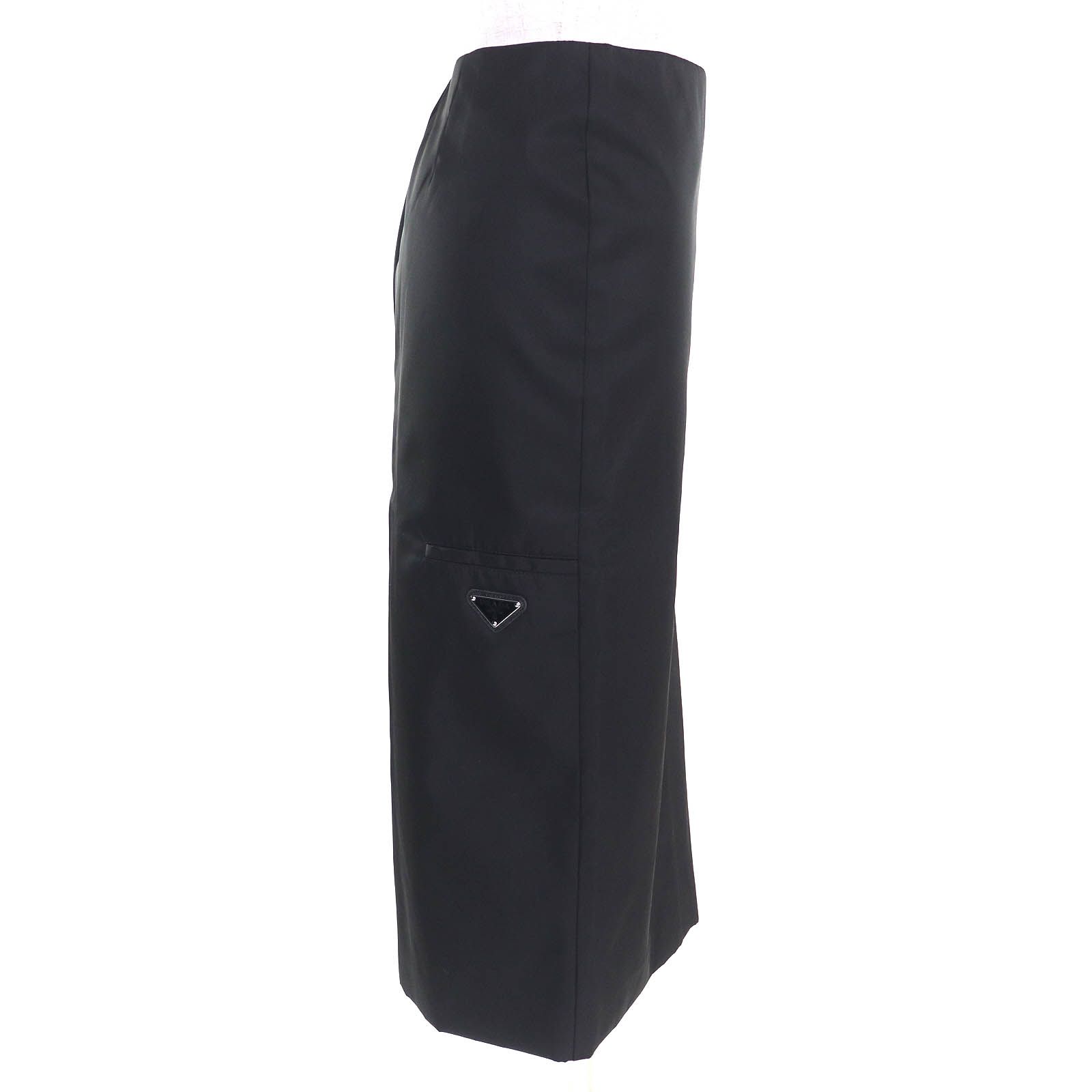 美品△PRADA プラダ 2022年製 21H924 トライアングルロゴ 三角プレート