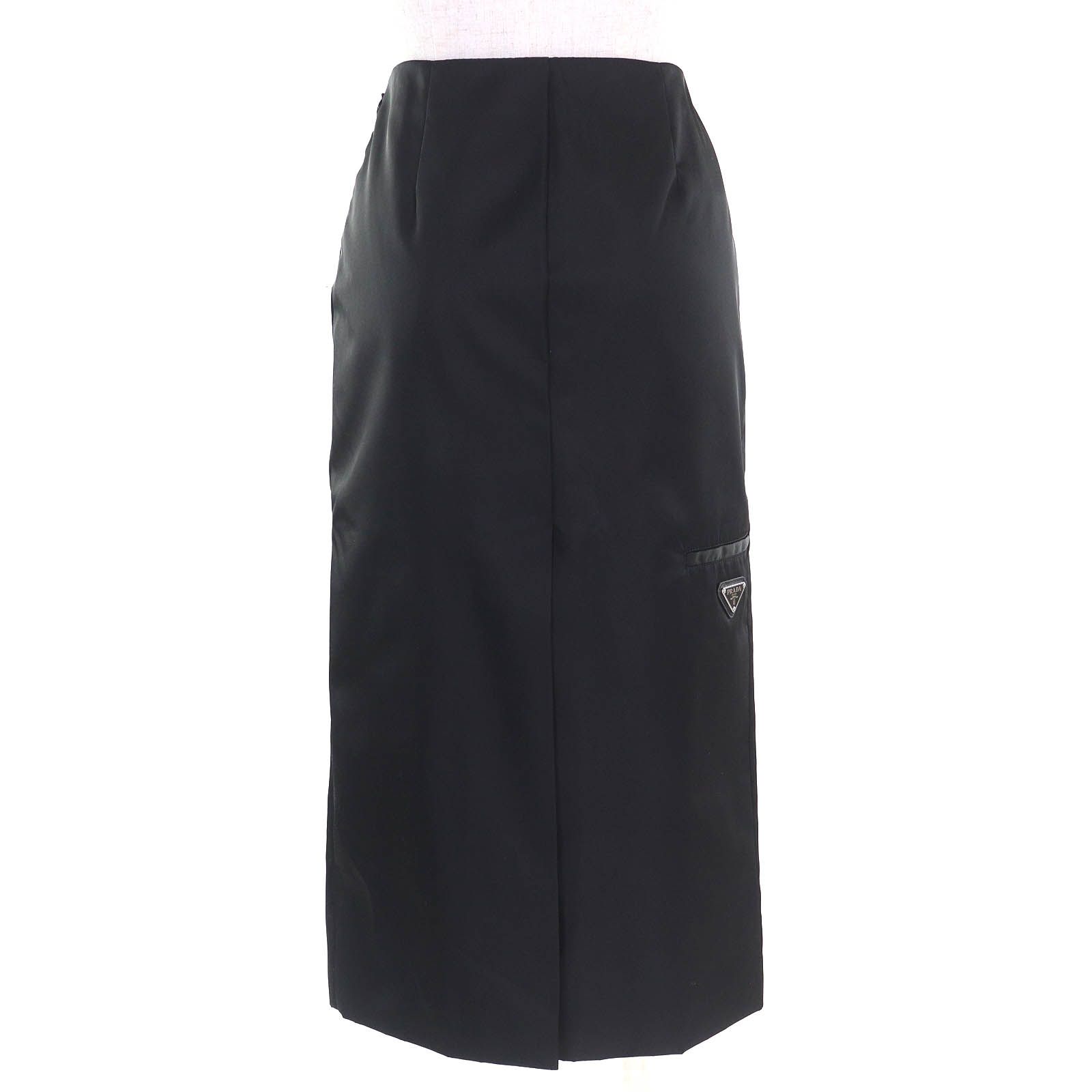 美品△PRADA プラダ 2022年製 21H924 トライアングルロゴ 三角プレート