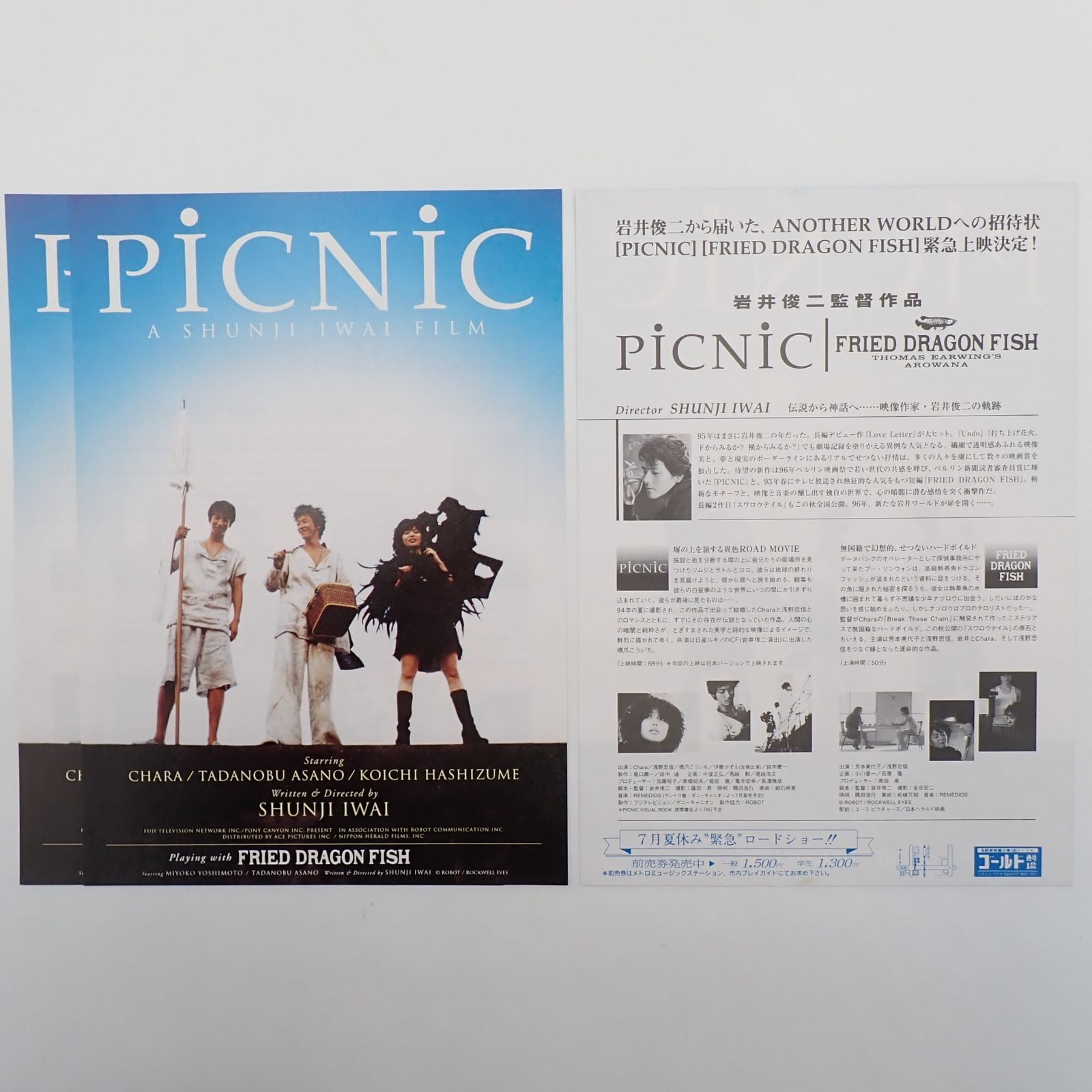 お値下げと追加しました。岩井俊二監督　17作品24枚チラシセット　映画フライヤー お値下げと追加しました。岩井俊二監督 17作品24枚チラシセット 映画