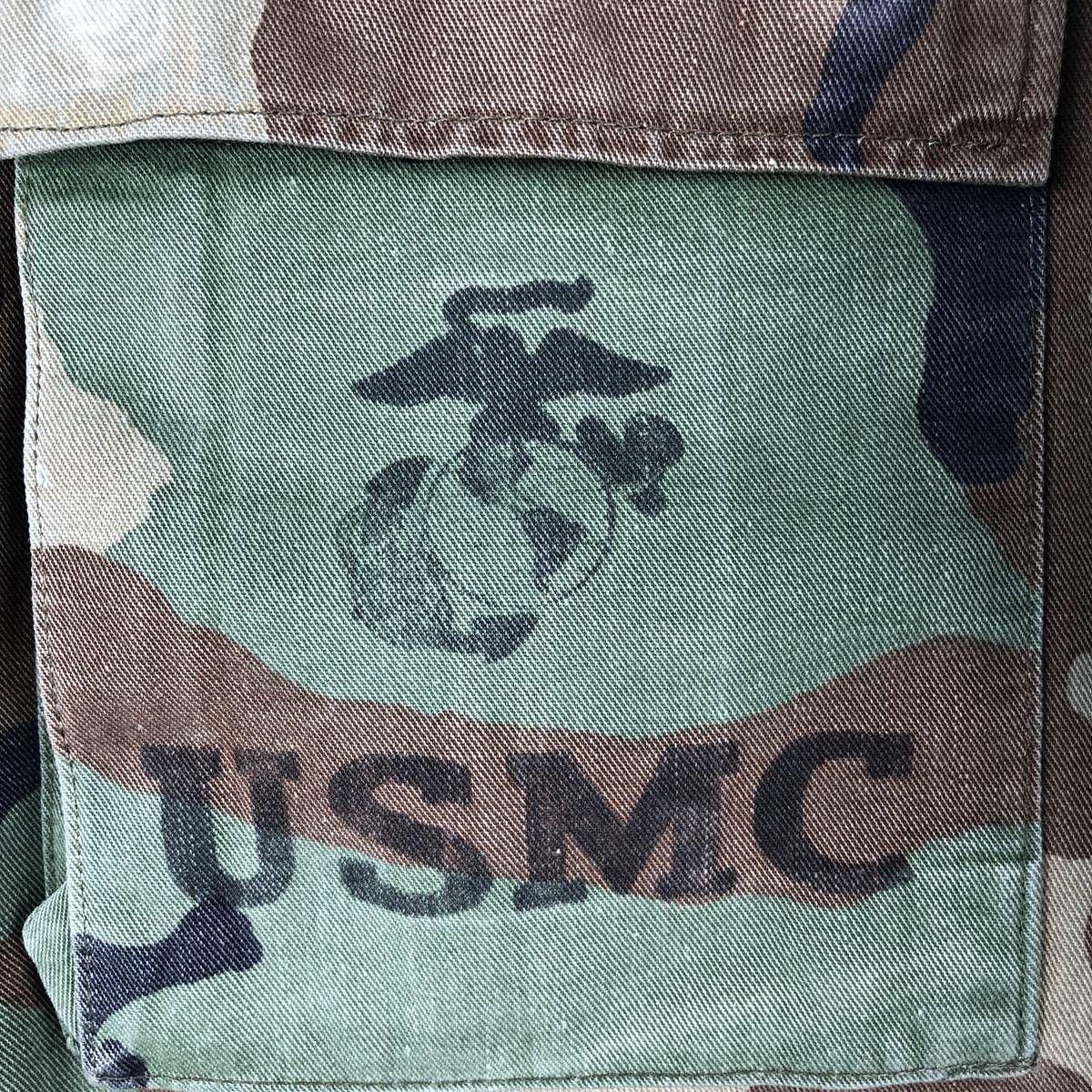 古着 米軍 迷彩柄 ウッドランドカモ ステンシル入り B.D.U ミリタリー