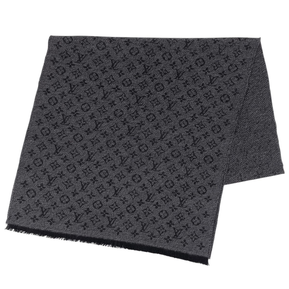 ルイ・ヴィトン Louis Vuitton エトール モノグラム マフラー フリンジ