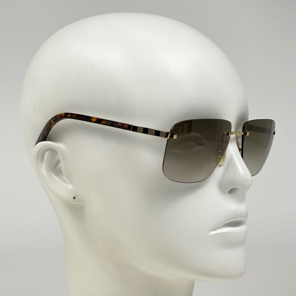 ルイ・ヴィトン Louis Vuitton ロゴ サングラス ダミエ グラデーション