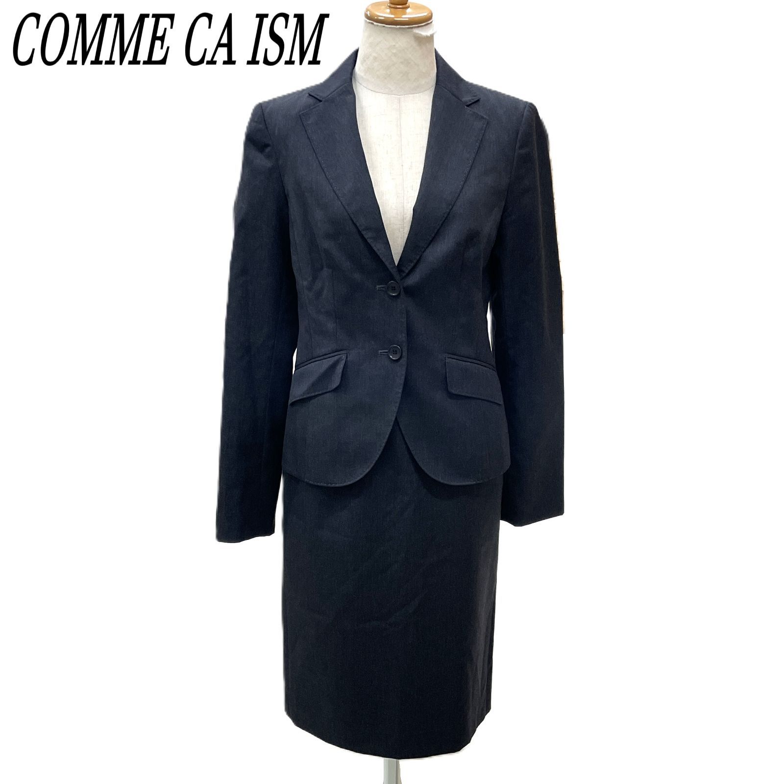 COMME CA ISM コムサイズム スカートスーツ 2つボタンジャケット＋
