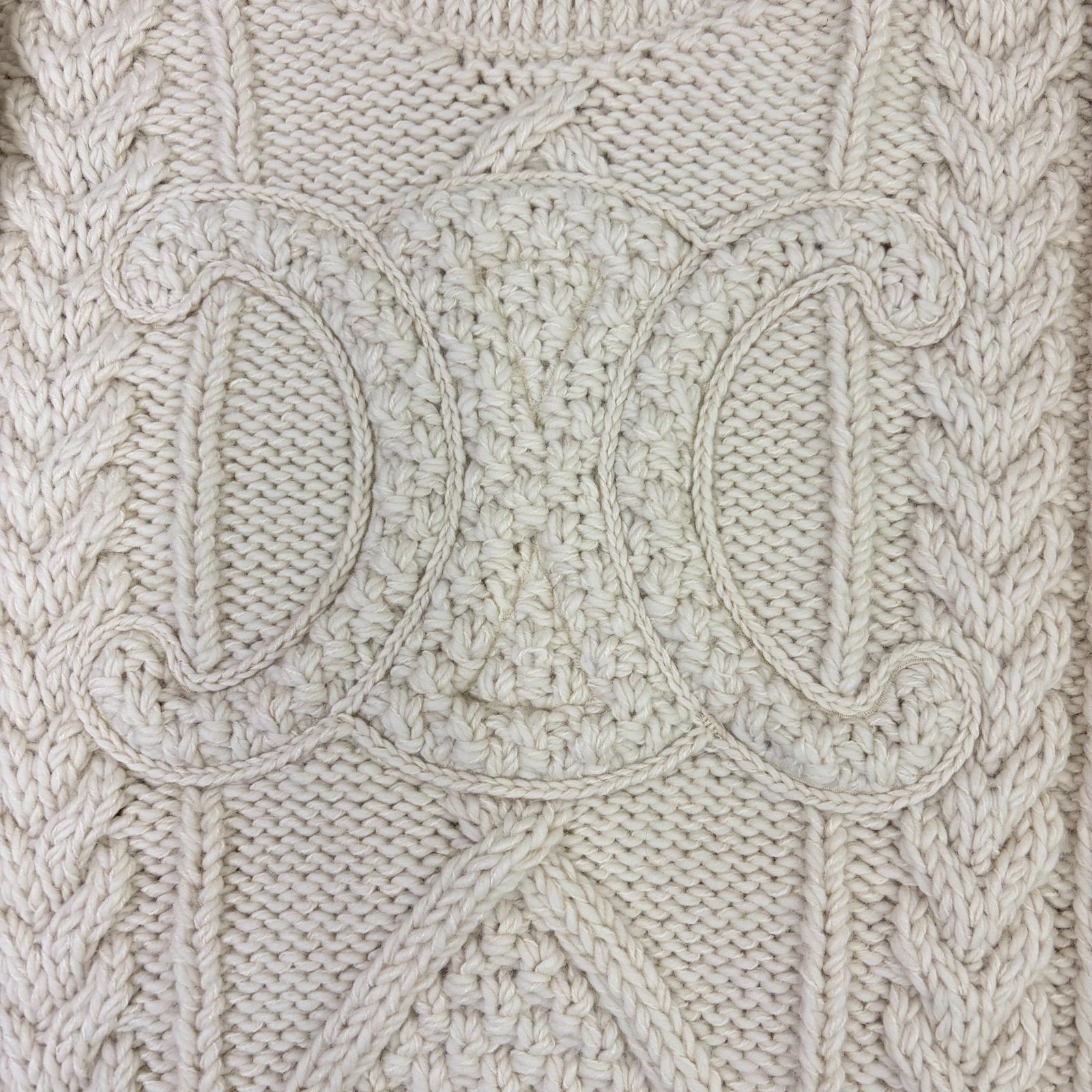 セリーヌ　CELINE　ニット　アルパカ セリーヌ CELINE シルキーカシミア ウール ボア ニット プルオーバー