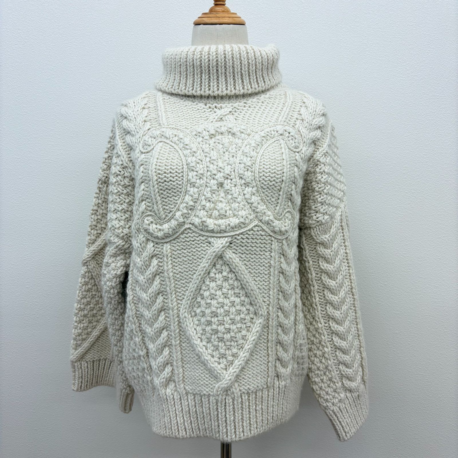 セリーヌ　CELINE　ニット　アルパカ セリーヌ CELINE シルキーカシミア ウール ボア ニット プルオーバー