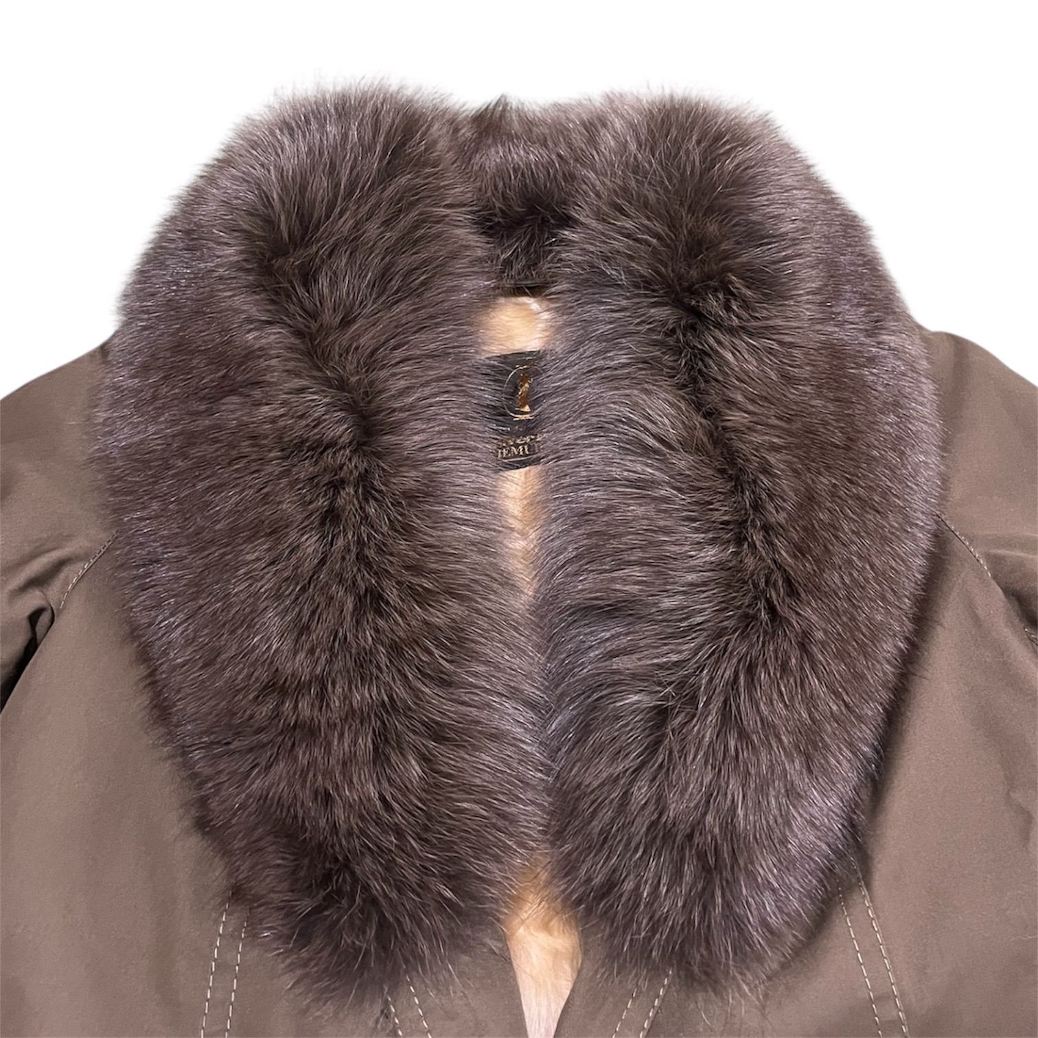 シルバーブルーイエムラ Silver Blu IEMURA ファー付きロングコート